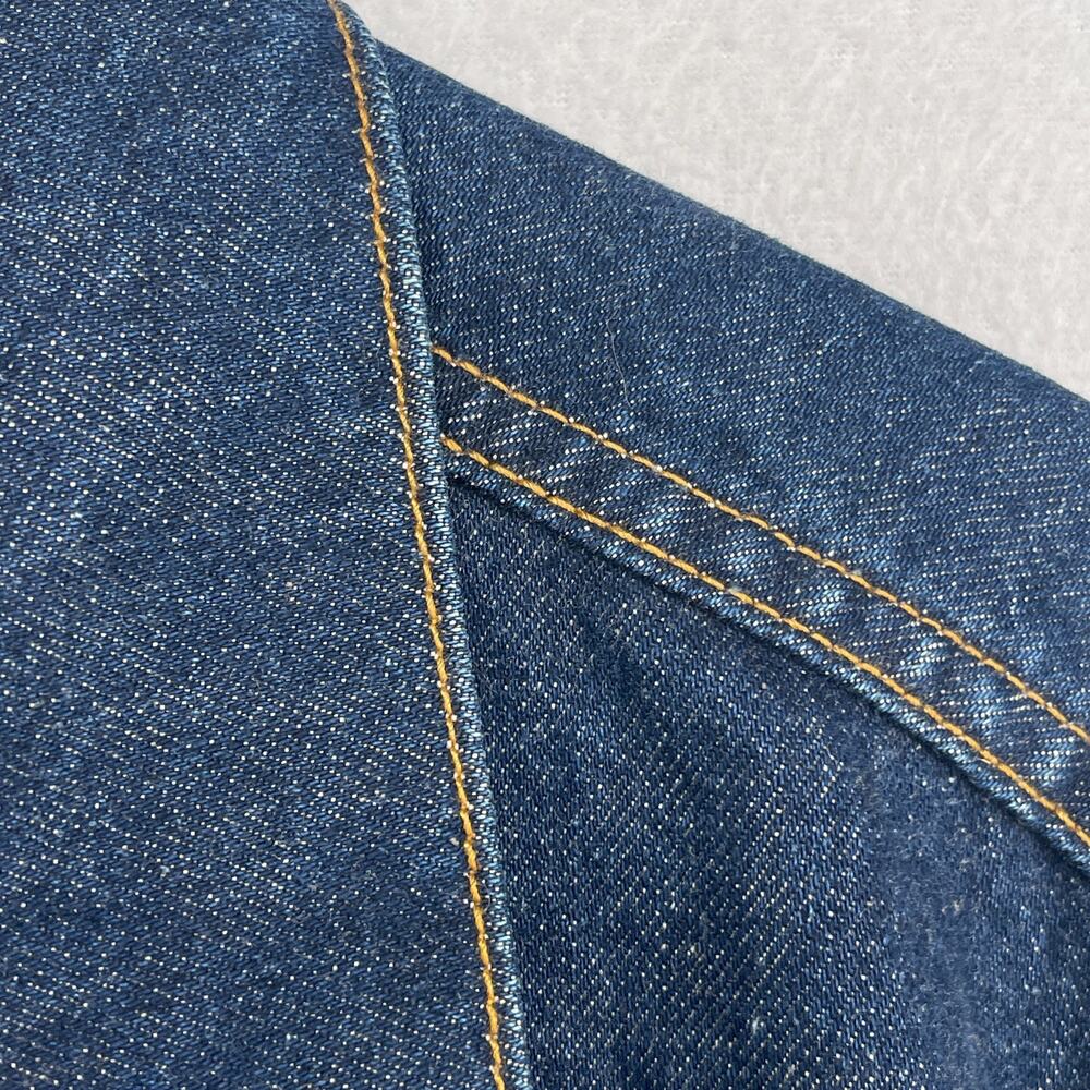 GAP Jacket Mens L 90s Y2K World Standard Jean Trucker Denim Cotton Blue VTG - Picture 8 of 13